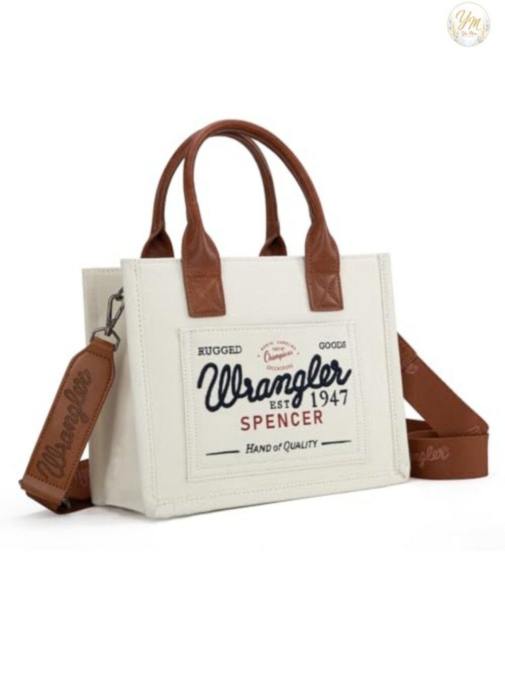 Canvas Wrangler Tote Bag for Women Top Handle Purse Travel Work